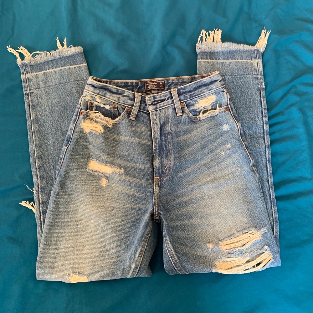 abercrombie annie high-rise girlfriend jeans